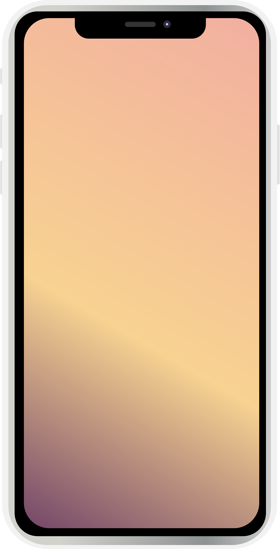 Blank smartphone frame.